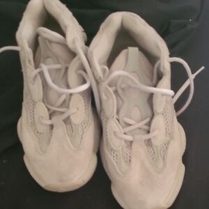 Yeezy Cream and White Sneakers